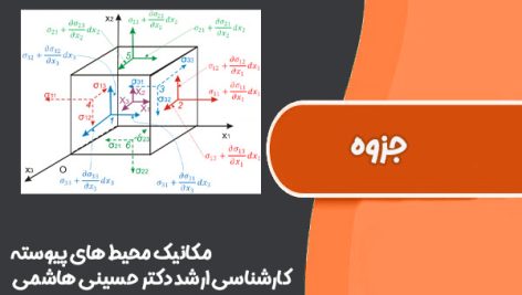 جزوه درس مکانیک محیط های پیوسته کارشناسی ارشد دکتر حسینی هاشمی دانشگاه علم و صنعت