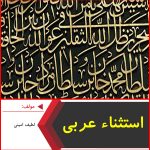 استثناء عربی-لطیف امینی